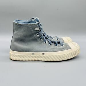 Converse Shoes Womens 7.5 Blue Leather Chuck 70 Bosey Water Repellent Sneakers